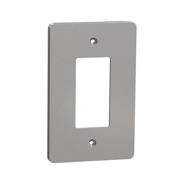 1 GANG MID+ WALL PLATE GY