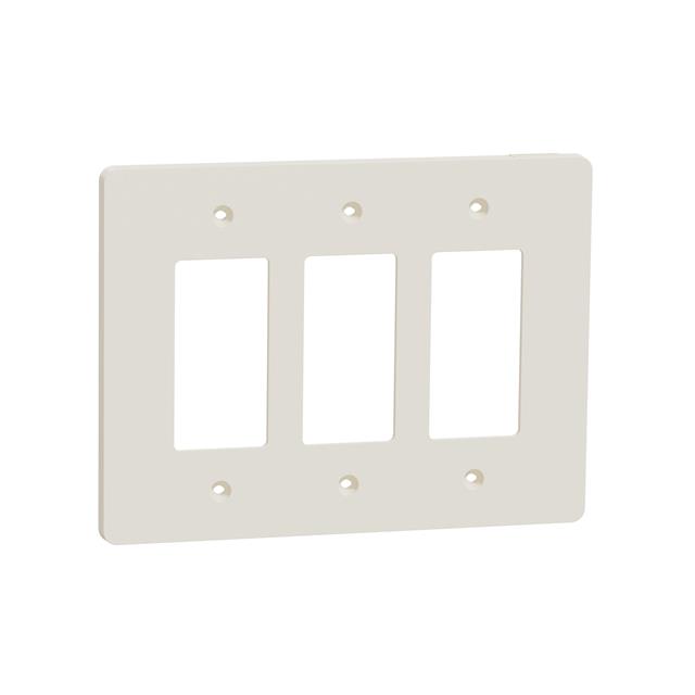 3 GANG MID+ WALL PLATE LA