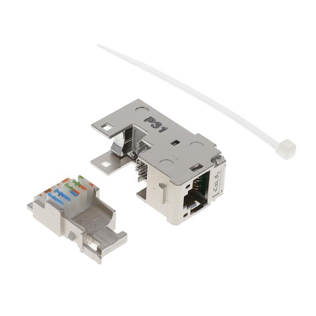 RJ45 CAT 6A E-DAT MODULE JACK, T