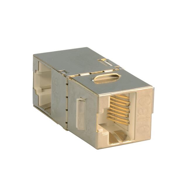 CPLR RJ45 F/F CAT6 SHLD RT ANGLE