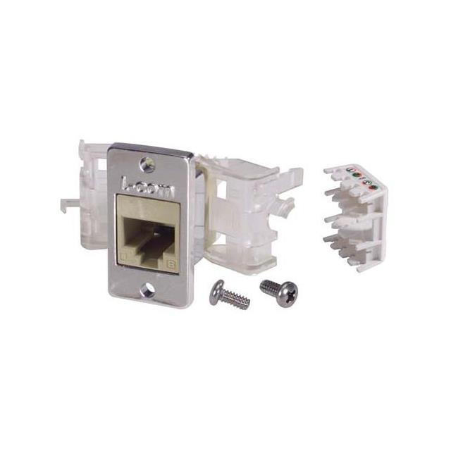 JACK CAT5E RJ45/TLS IVORY FLNG
