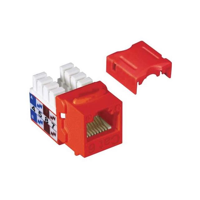 JACK CAT6 RJ45/110 RED
