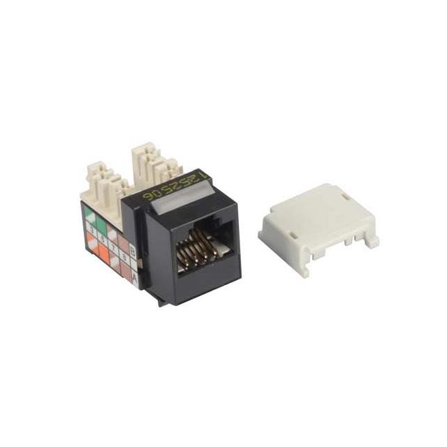 KS 110-RJ45 JACK CAT6 BLACK