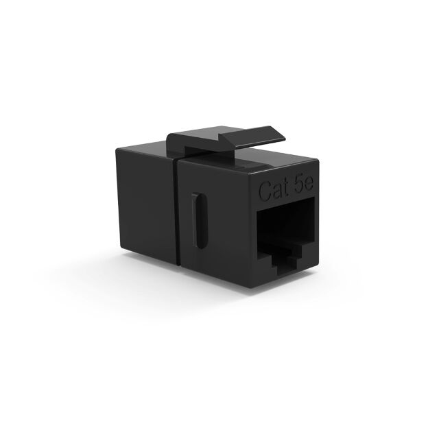 CAT5E BK KEYSTONE JACK COUPLER