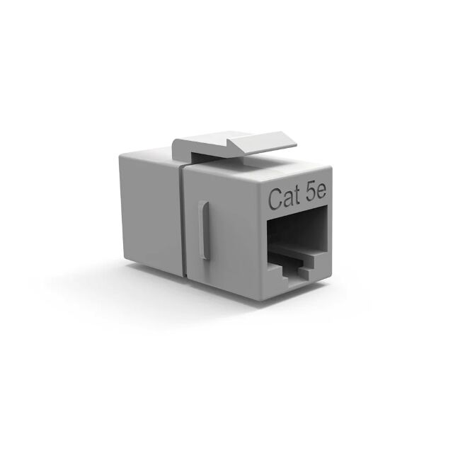 CAT5E GY KEYSTONE JACK COUPLER