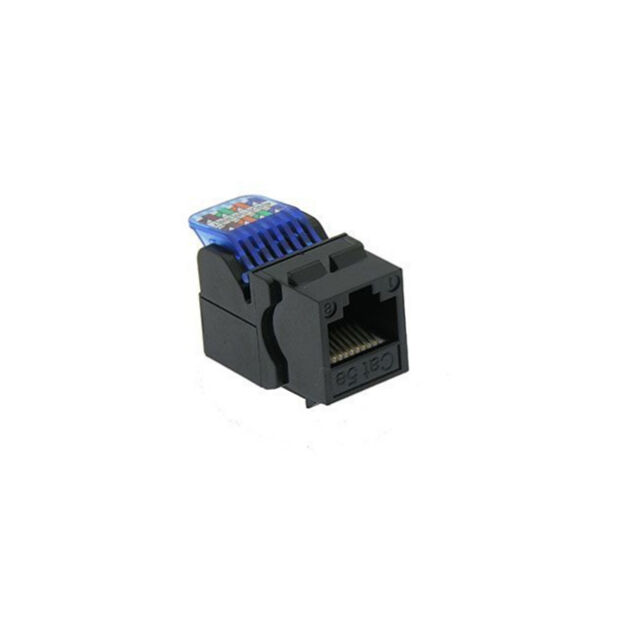 MOD JACK KEYSTONE CAT5E UNSHLD