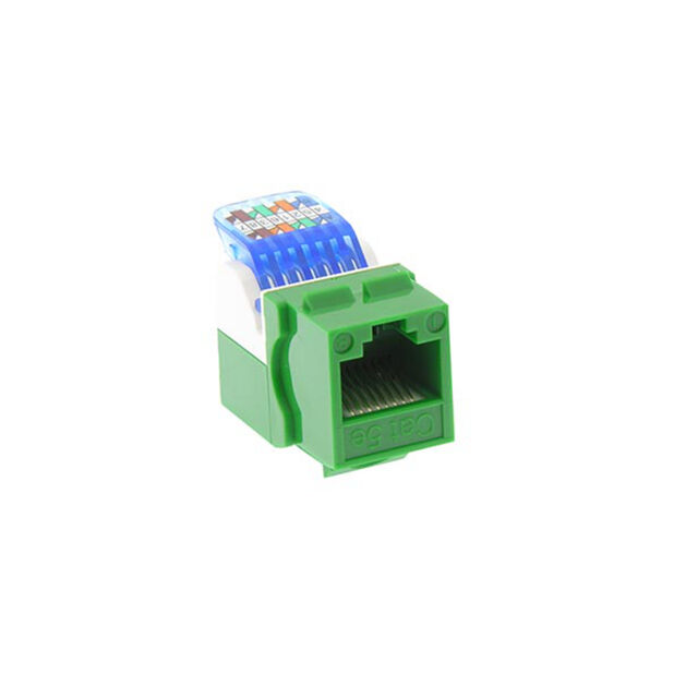 MOD JACK KEYSTONE CAT5E UNSHLD