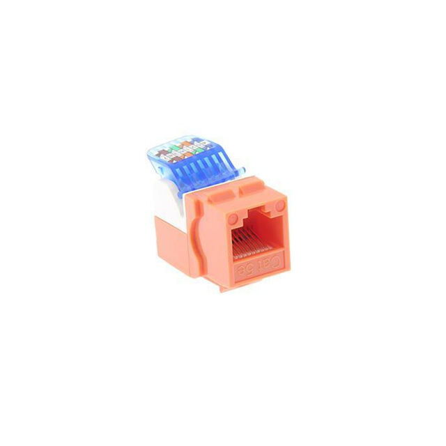 MOD JACK KEYSTONE CAT5E UNSHLD