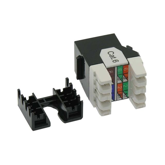 CAT6 KEYSTONE JACK, SNAP-IN, 180