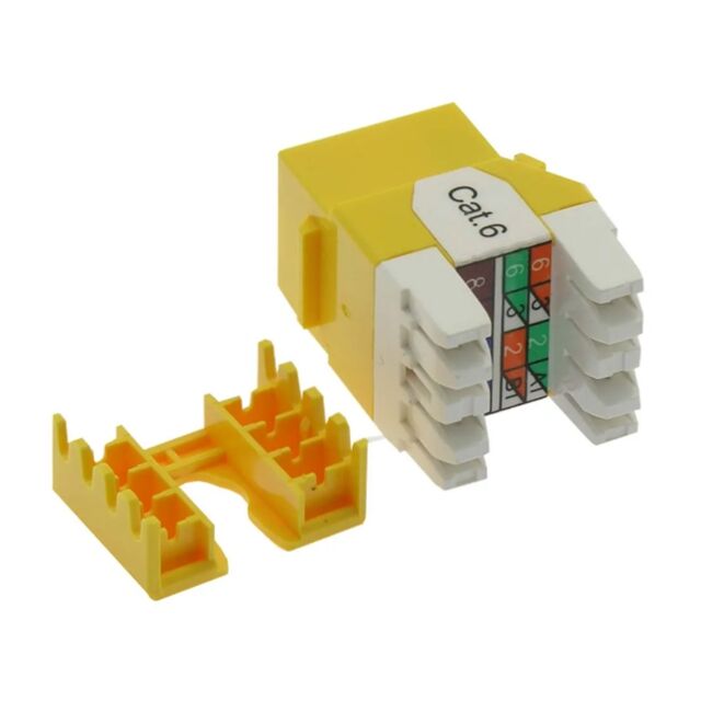 CAT6 KEYSTONE JACK, SNAP-IN, 180