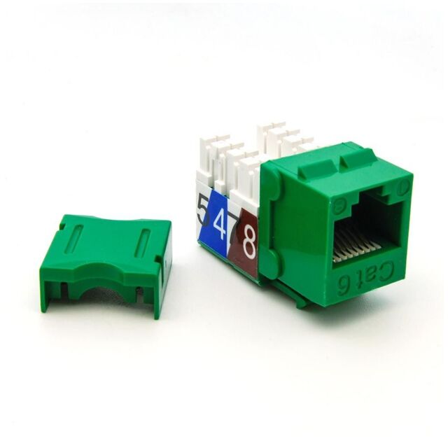 CAT6 KEYSTONE JACK, SNAP-IN, 90