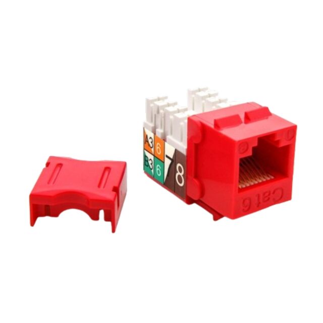 CAT6 KEYSTONE JACK, SNAP-IN, 90