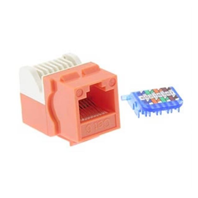 CAT.6 TOOL LESS KEYSTONE JACK OR