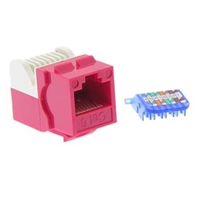 CAT.6 TOOL LESS KEYSTONE JACK RE