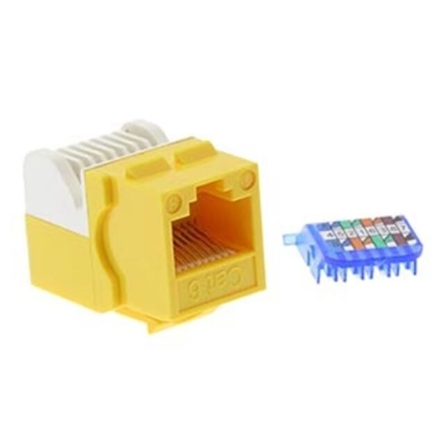 CAT.6 TOOL LESS KEYSTONE JACK YE