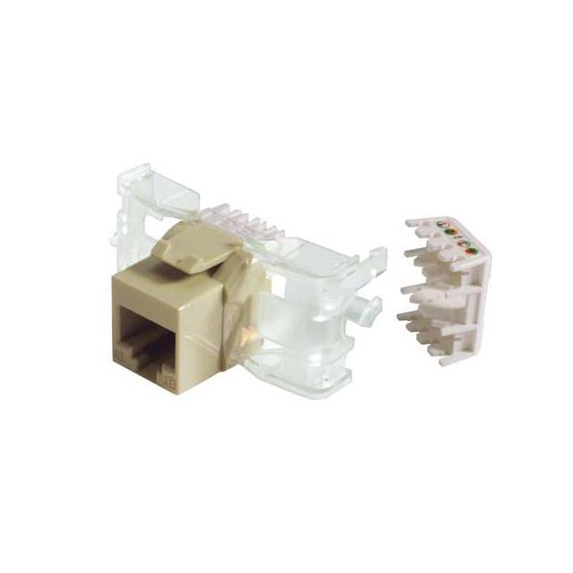 JACK CAT6 RJ45/TOOLLESS IVORY