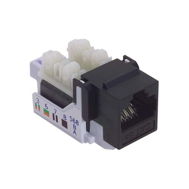 JACK CAT5E RJ45/110 BLK