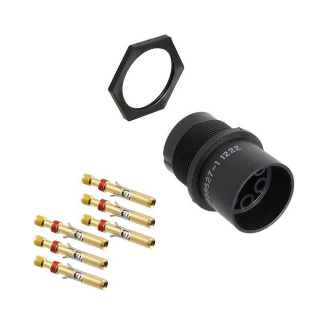 CONN LGH RCPT 6POS CIRC PNL MNT