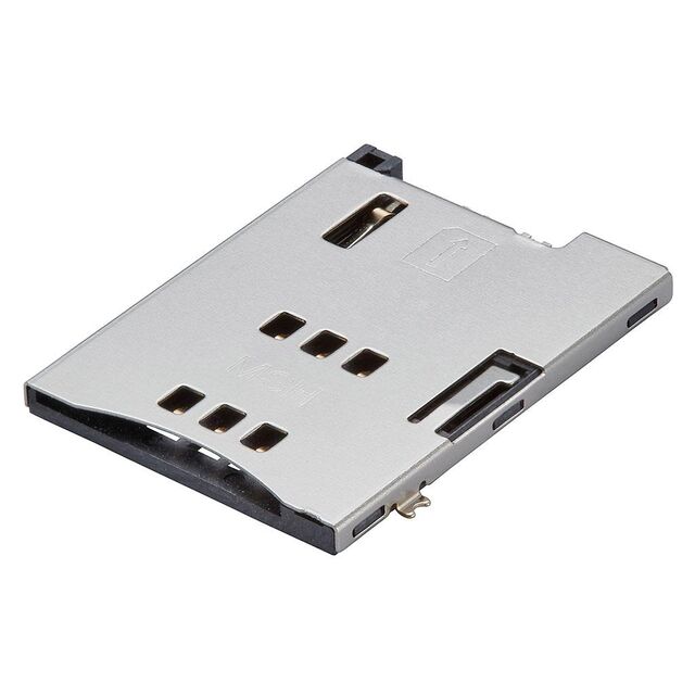 CONN SIM CARD R/A SMD