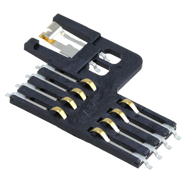 CONN SMART CARD R/A SMD