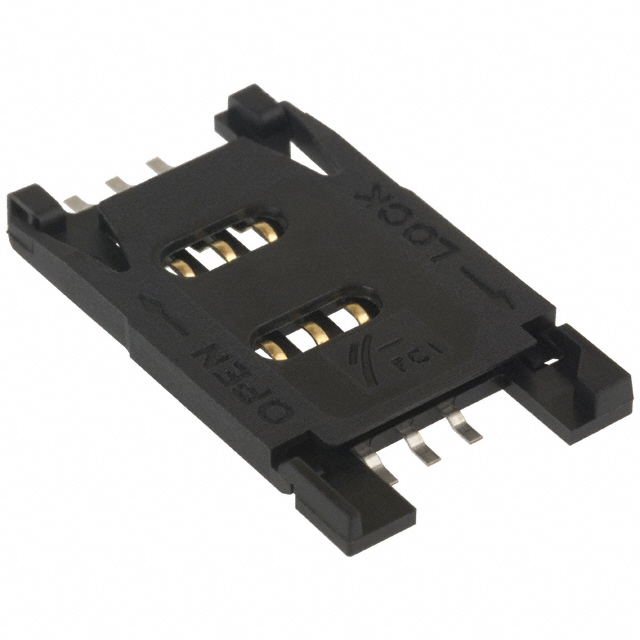CONN SIM CARD R/A SMD