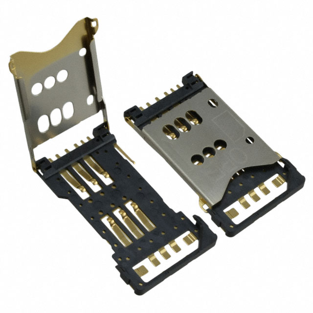 CONN SIM CARD R/A SMD