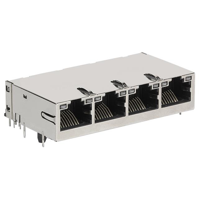 CONN JACK 4PORT PCB