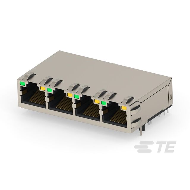 RJ45 W/MAGNET 1X4 2.5G POE 60W L