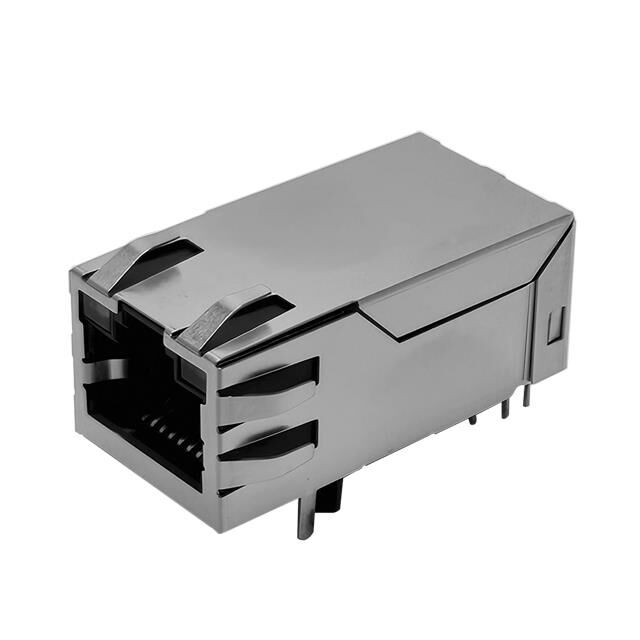 MAGJACK 10G TAB-UP YEL/GRN-GRN