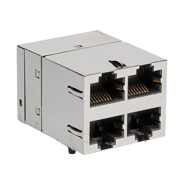 CONN JACK 4PORT PCB