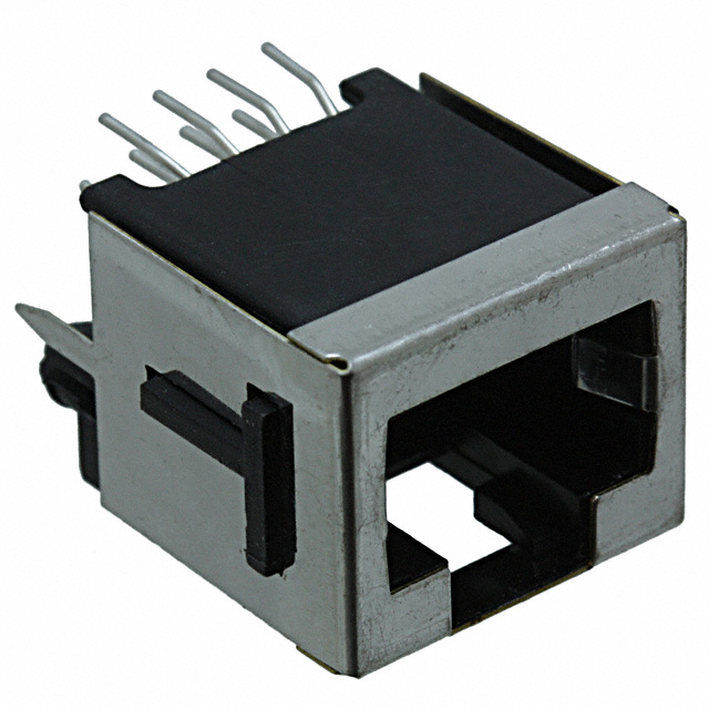 CONN MOD JACK 8P8C VERT SHIELDED