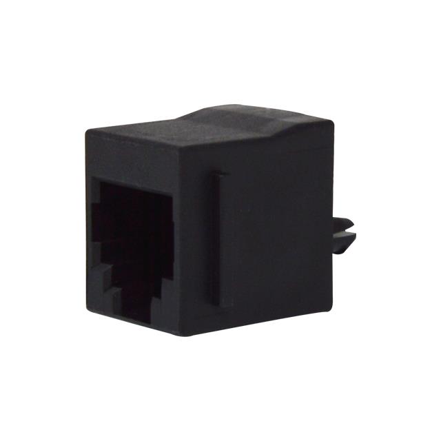 MODJACK PERPEND 6P6C P/STOPS BLK