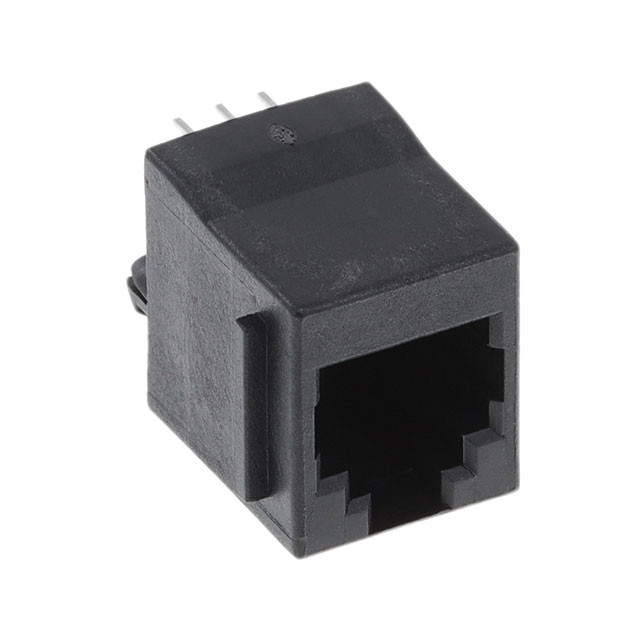 MODJACK PERPEND 6P6C P/STOPS BLK