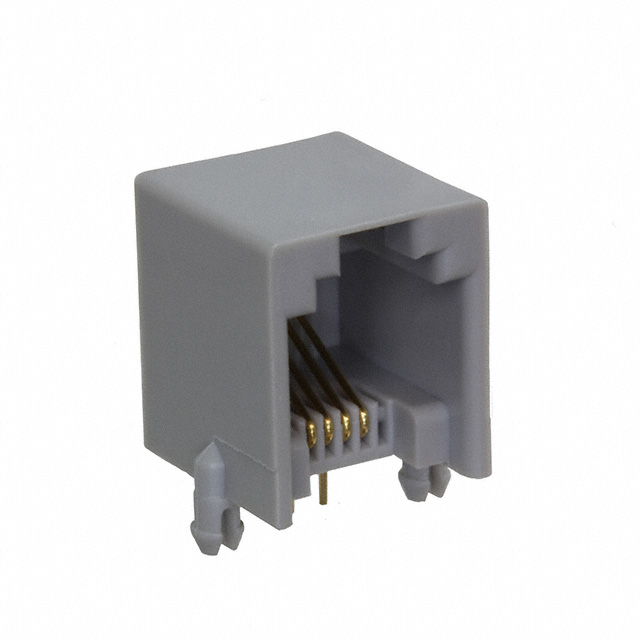 CONN MOD JACK 6P4C R/A UNSHLD