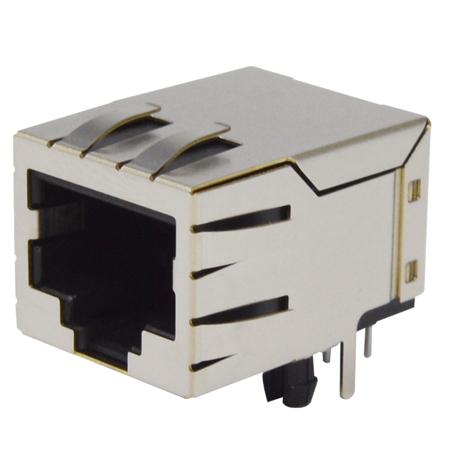 MODJACK LOW/PROF RT< 8P8C BLK RO
