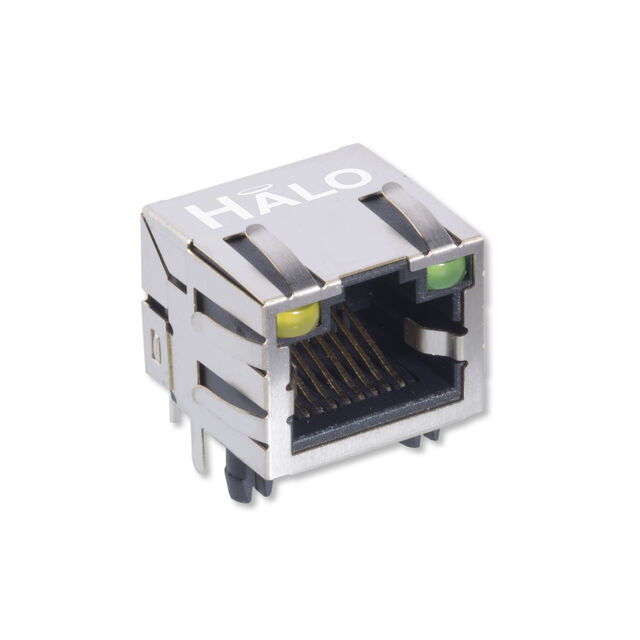 8P8C RJ45 SHLD TAB-U 6U" G/Y LED