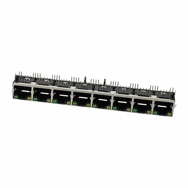RA, 8P8C, EIGHT PORT, WITH SHIEL