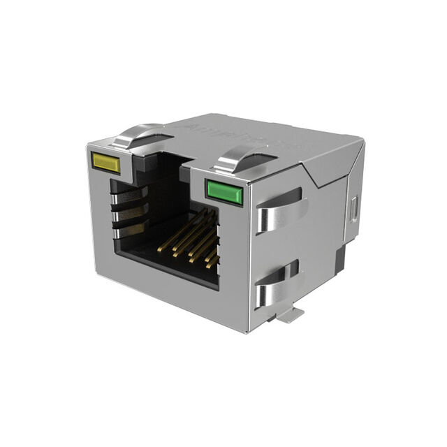 8P8C, RA, CAT5E, SMT, SHIELD WIT