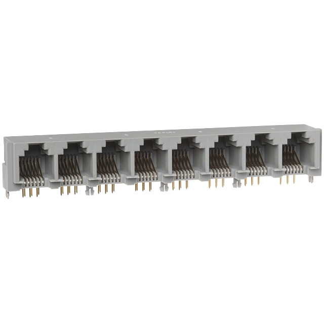 CONN MOD JACK 6P6C R/A UNSHLD
