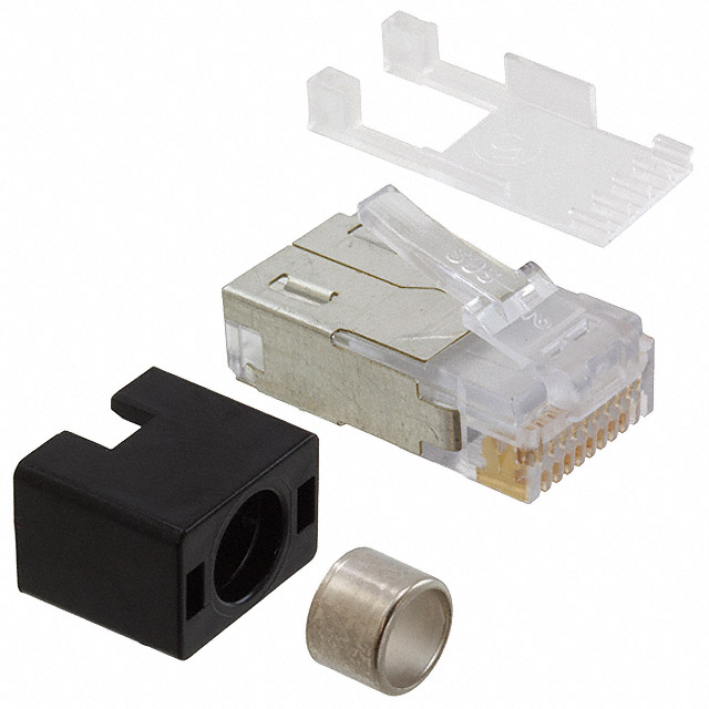 CONN MOD PLUG 10P10C SHIELDED