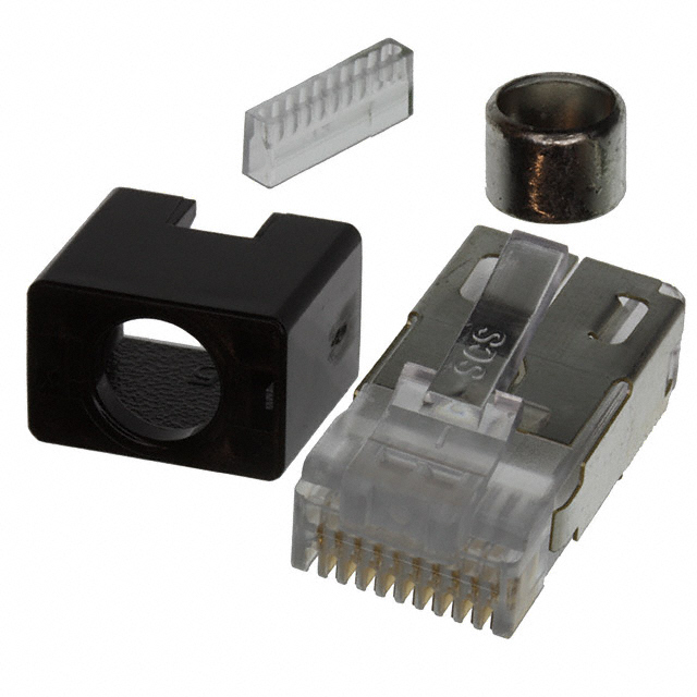 CONN MOD PLUG 10P10C SHIELDED