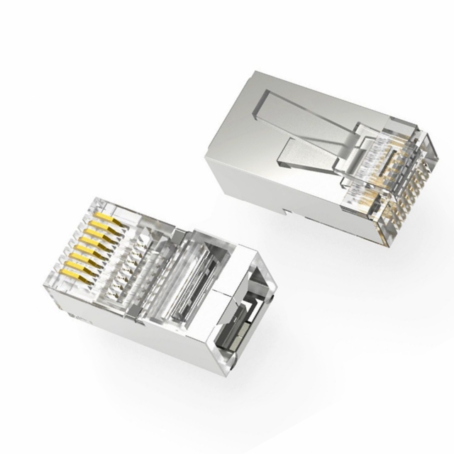 CONN MOD PLUG 8P8C SHIELDED