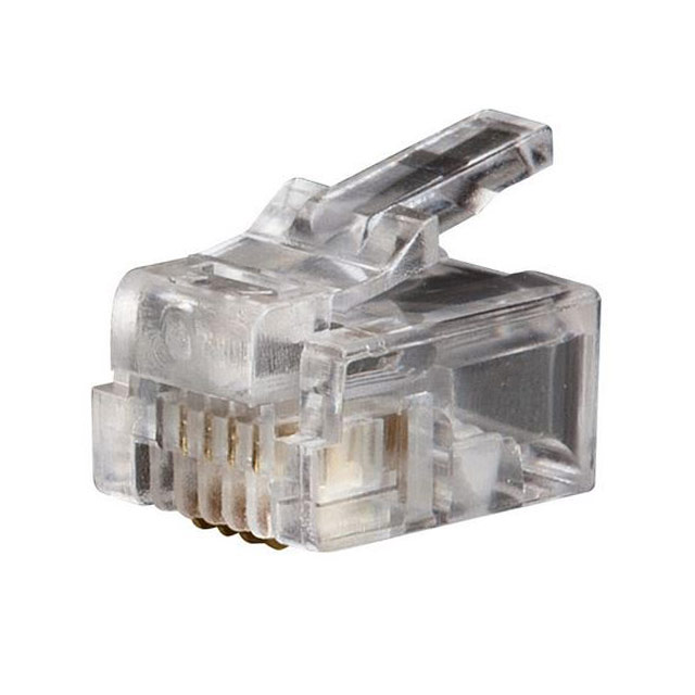 CONN MOD PLUG 6P4C UNSHLD 25/PK