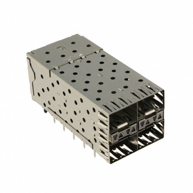 CONN SFP RCPT W/CAGE 2X2 80P R/A