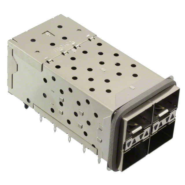 CONN SFP+ RCPT W/CAGE 2X2 80P RA