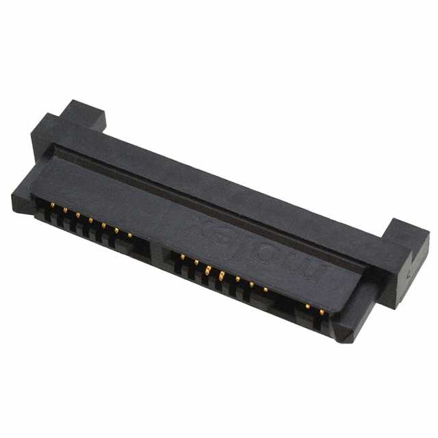 CONN MICRO SATA RCPT 16P R/A SMD