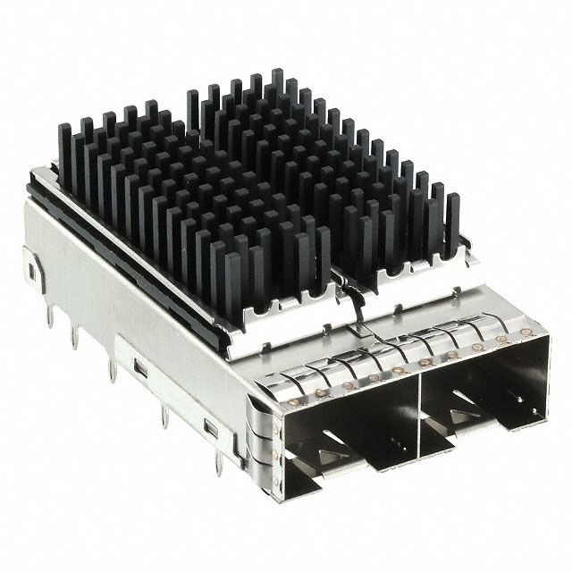 CONN SFP+ CAGE 1X2 W/HSINK R/A