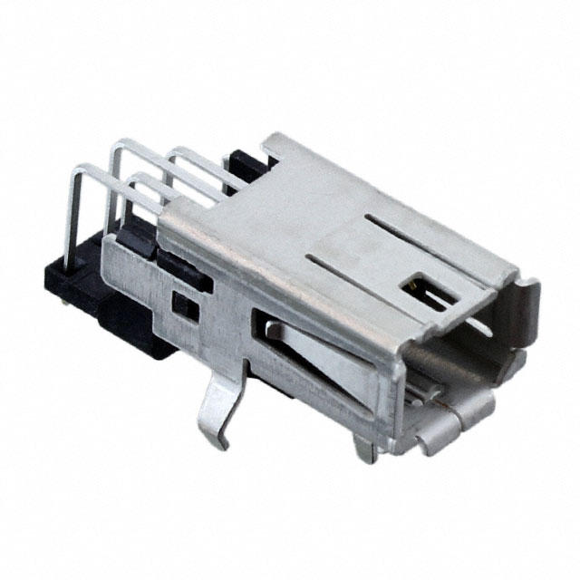 CONN IND MINI II RCPT 8P SLD RA