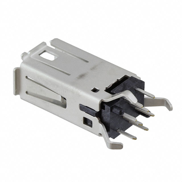 CONN IND MINI I RCP 8POS SLD PCB