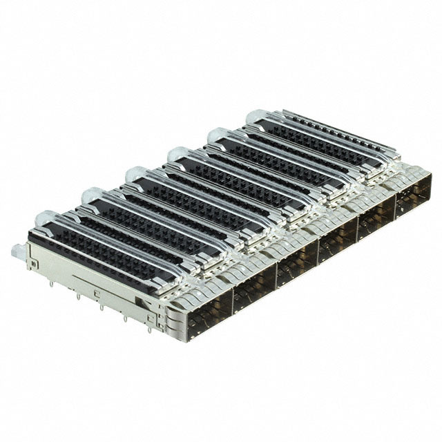 CONN ZQSFP+ CAGE 1X6 W/HSINK R/A
